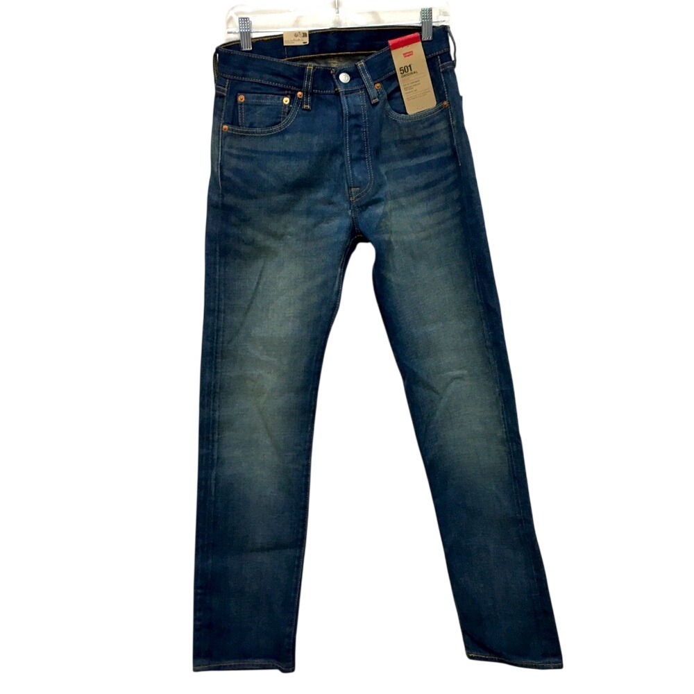 Levi's 501 Original Straight Jeans Men's 29x32 Blue Classic Stretch Denim Pants